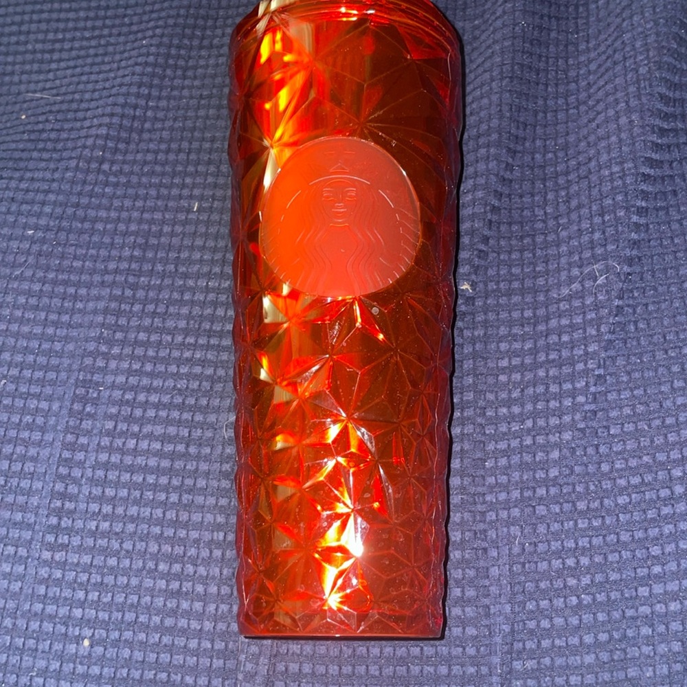 Starbucks Red Diamond Prism Crystal Venti 24oz Tumbler NWT